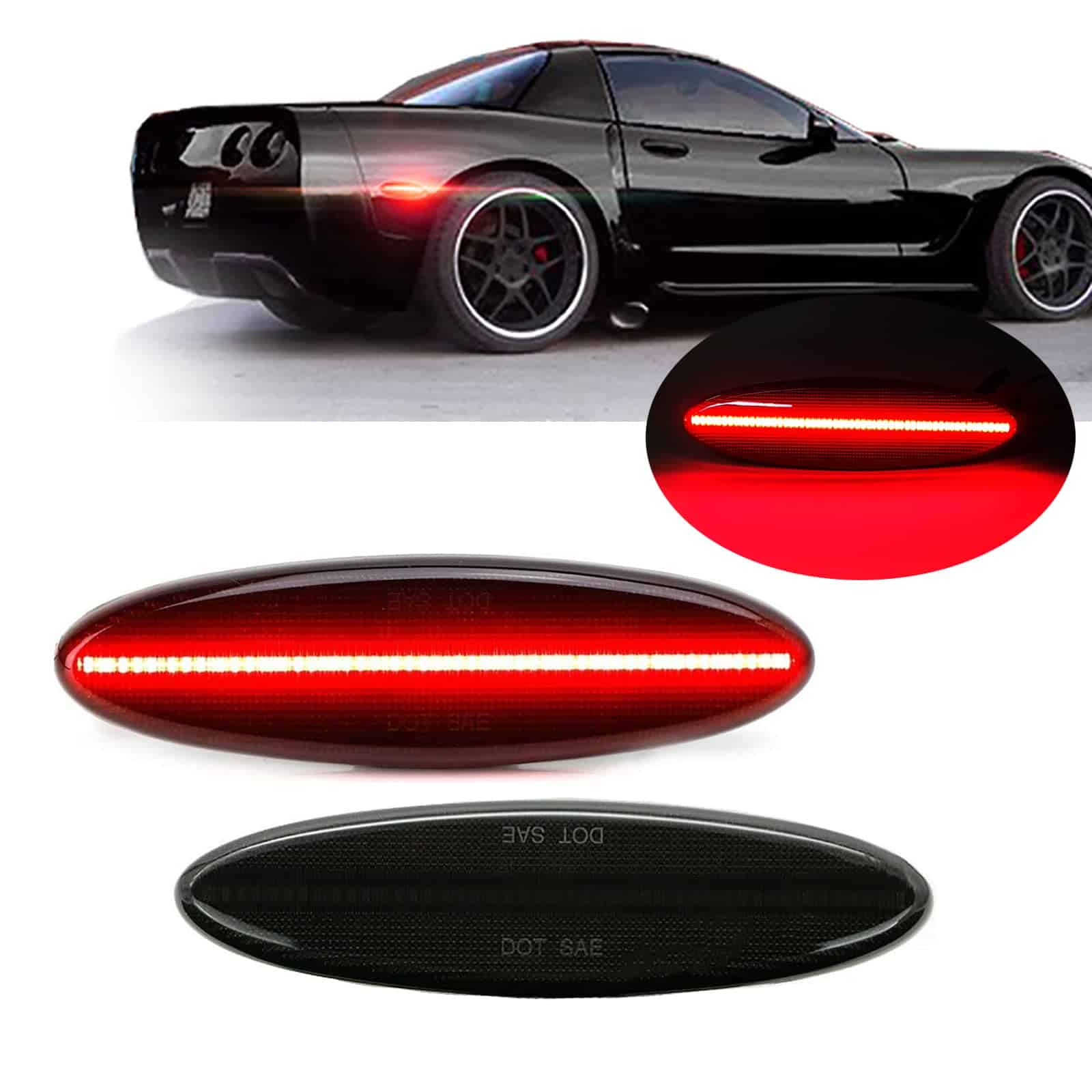 Xinctai Luz de marcador lateral trasera LED para Chevrolet