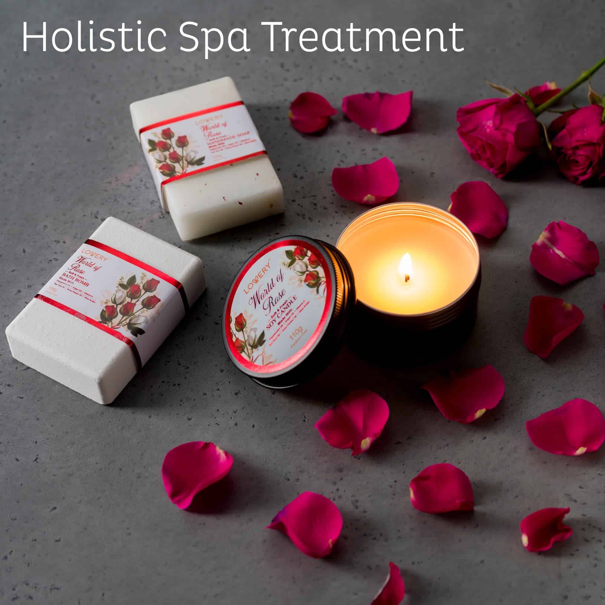Set de Regalo de Spa para Mujeres, Cesta de Regalo de Rosa - Imagen 5