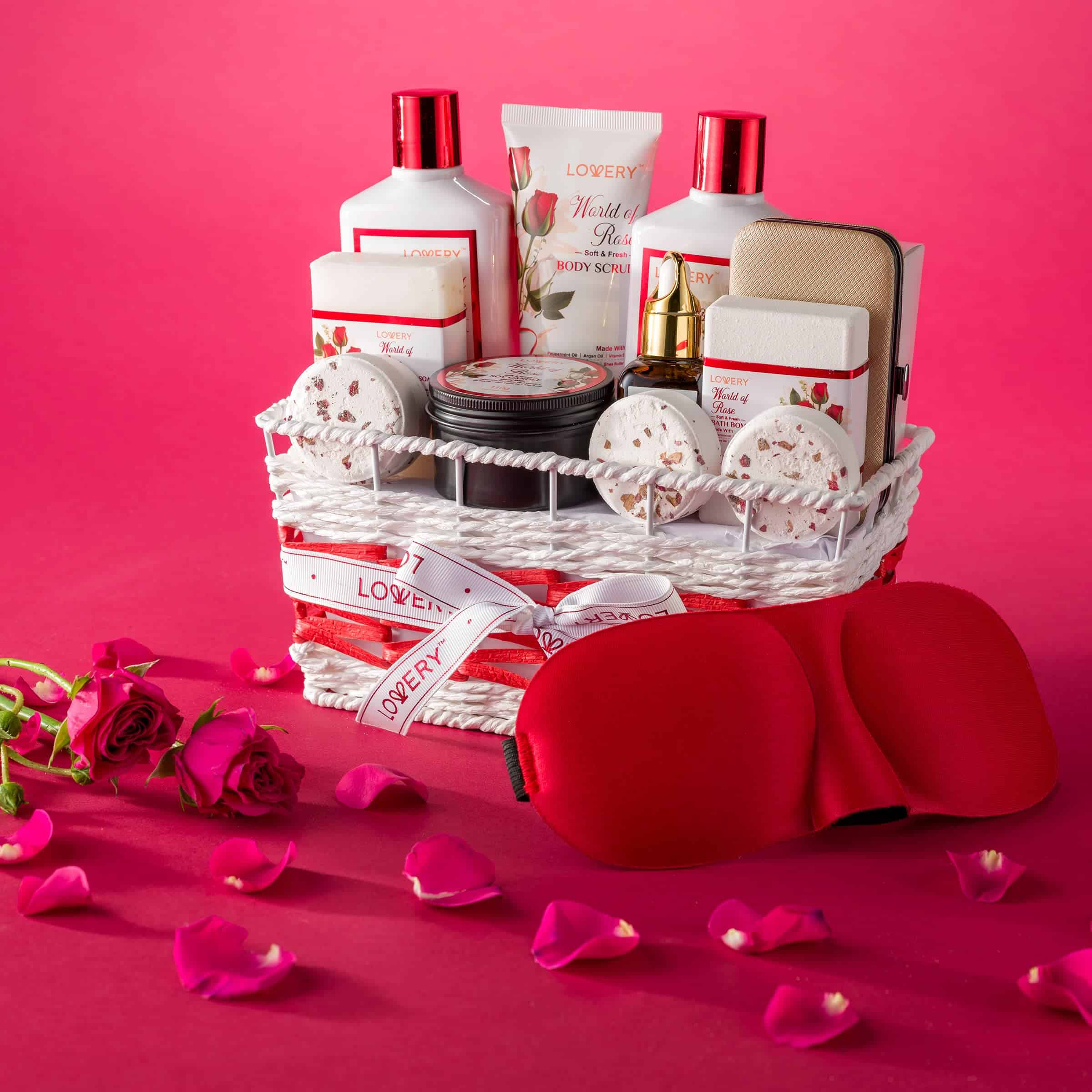 Set de Regalo de Spa para Mujeres, Cesta de Regalo de Rosa - Imagen 8