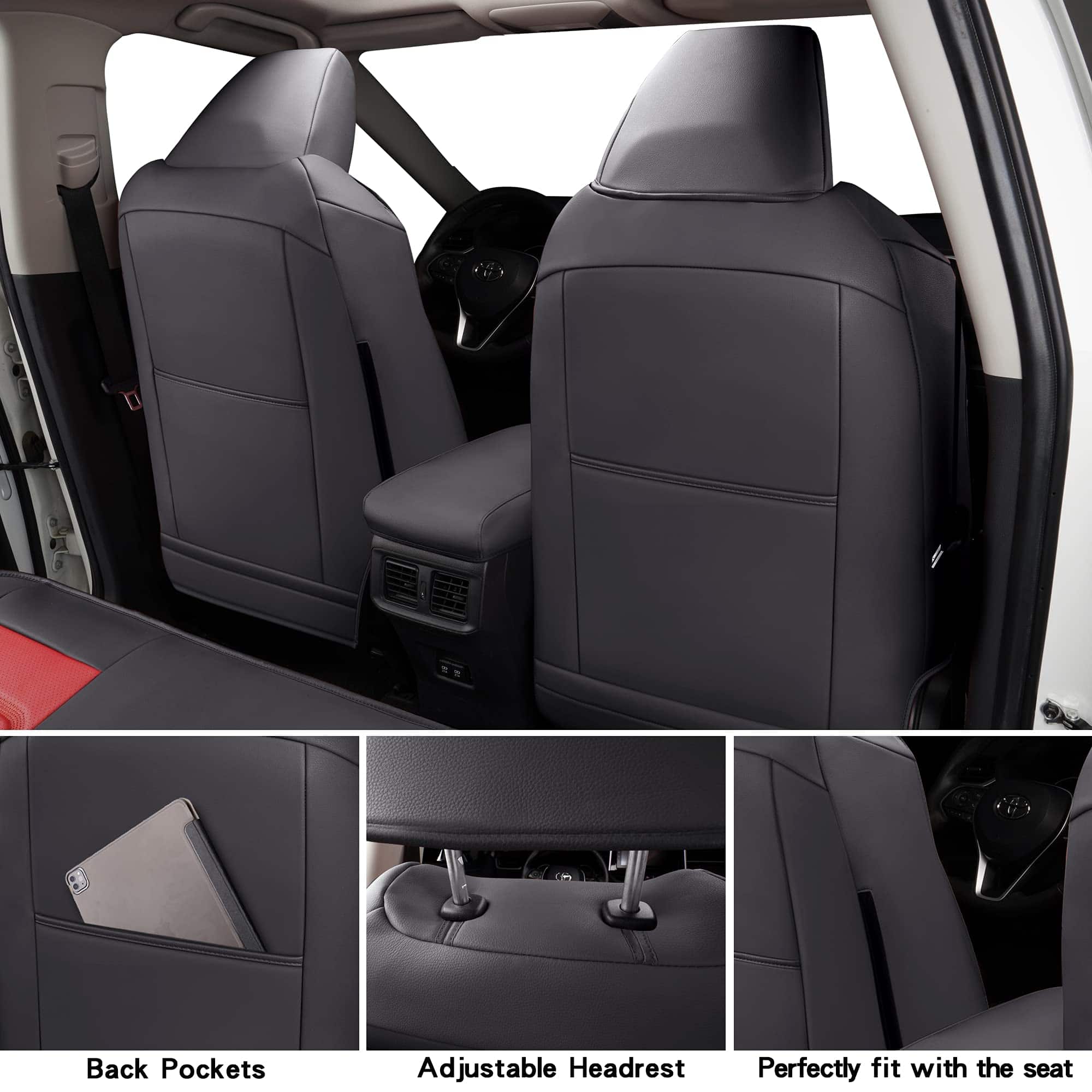 Cubiertas de Asiento de Coche de Cuero Sintético - Imagen 3