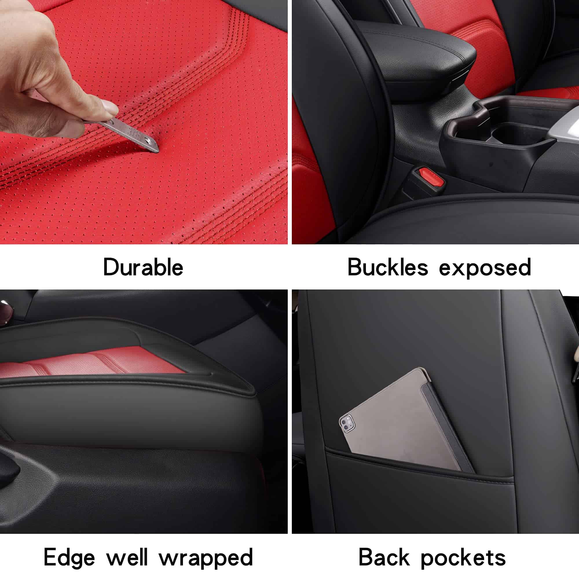 Cubiertas de Asiento de Coche de Cuero Sintético - Imagen 6