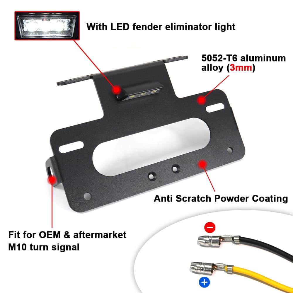 Eliminador de guardabarros de motocicleta compatible con - Imagen 4