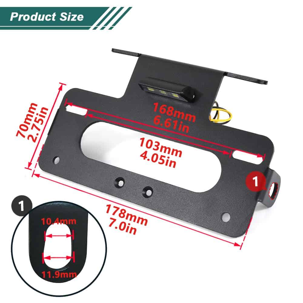 Eliminador de guardabarros de motocicleta compatible con - Imagen 3