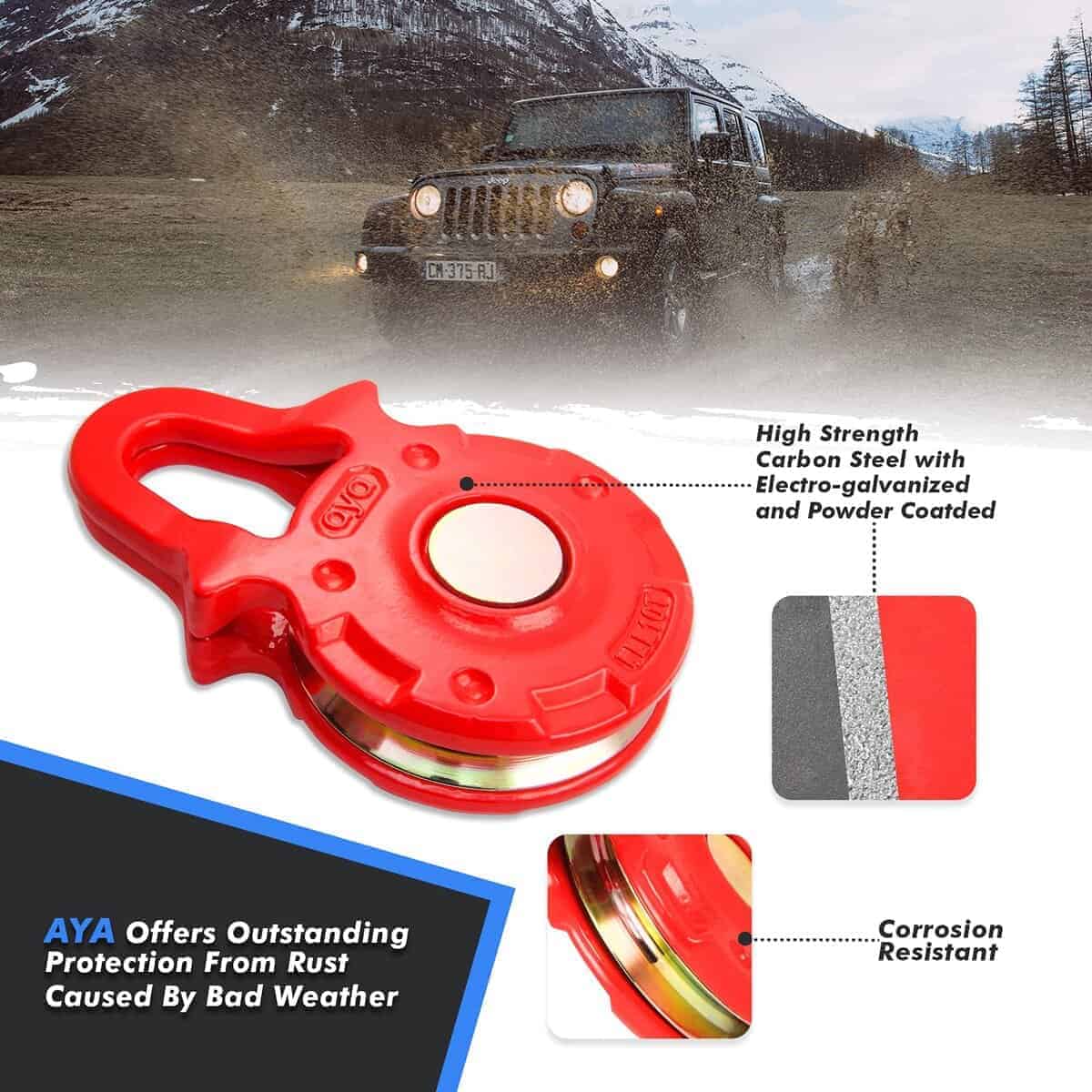 Bloques de Polea de Rescate AyA Gear de Alta Resistencia - Imagen 4