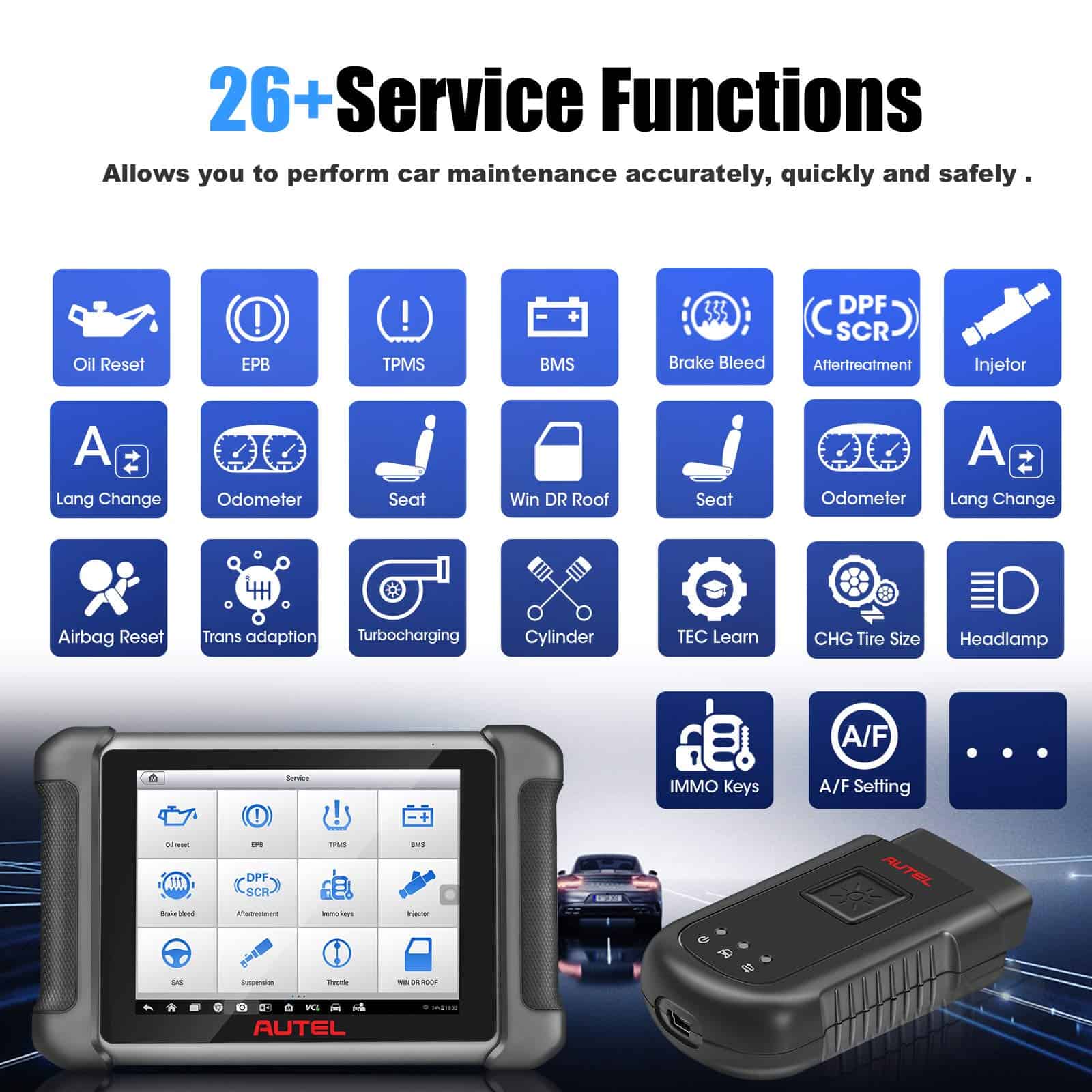 Autel MaxiSYS VCI100 Compact Bluetooth, Interfaz de - Imagen 5
