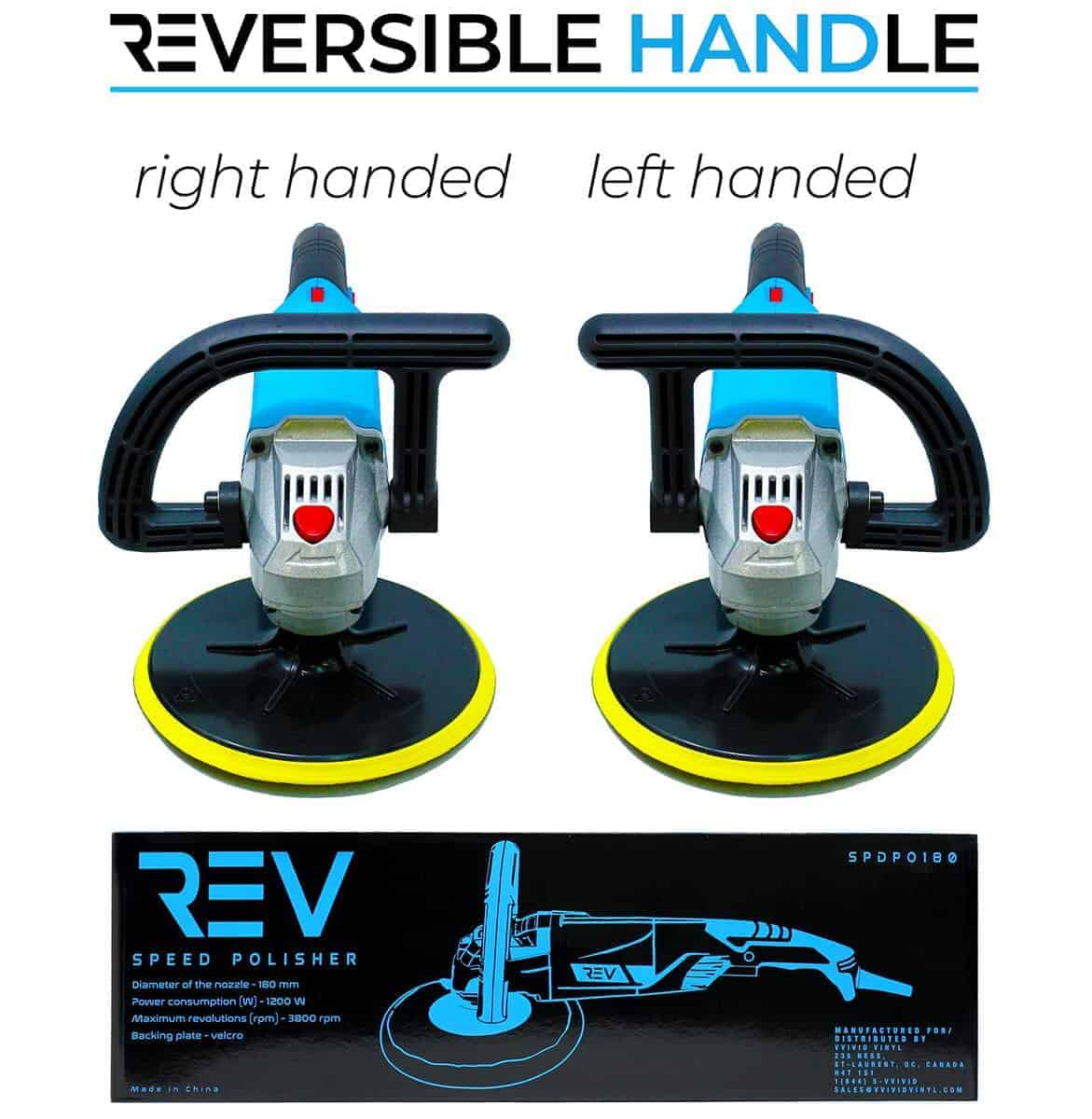 Pulidor y Encerador VViViD REV, 7 pulgadas, 6 velocidades - Imagen 4