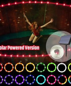 Luces de LED para Cama Elástica con Panel Solar y Control