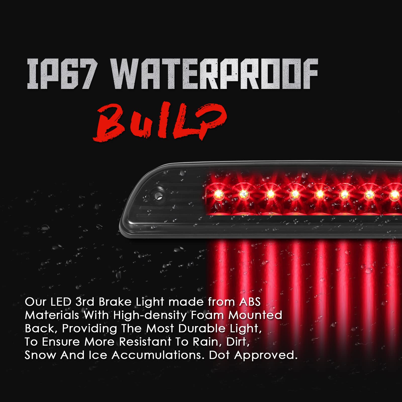 3rd Stop Brake Lights Para 1995 1996 1997 1998 1999 2000 - Imagen 5