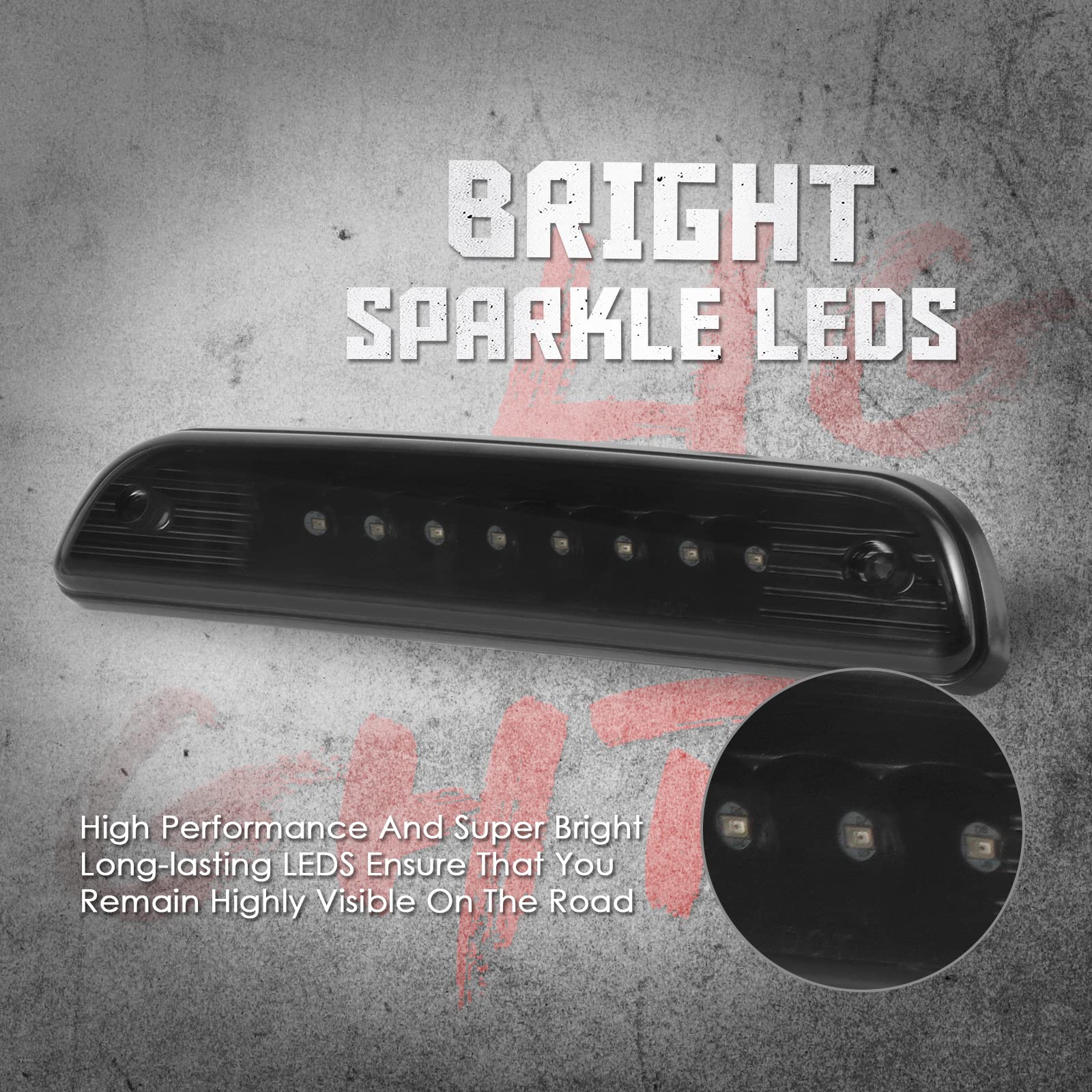 3rd Stop Brake Lights Para 1995 1996 1997 1998 1999 2000 - Imagen 3