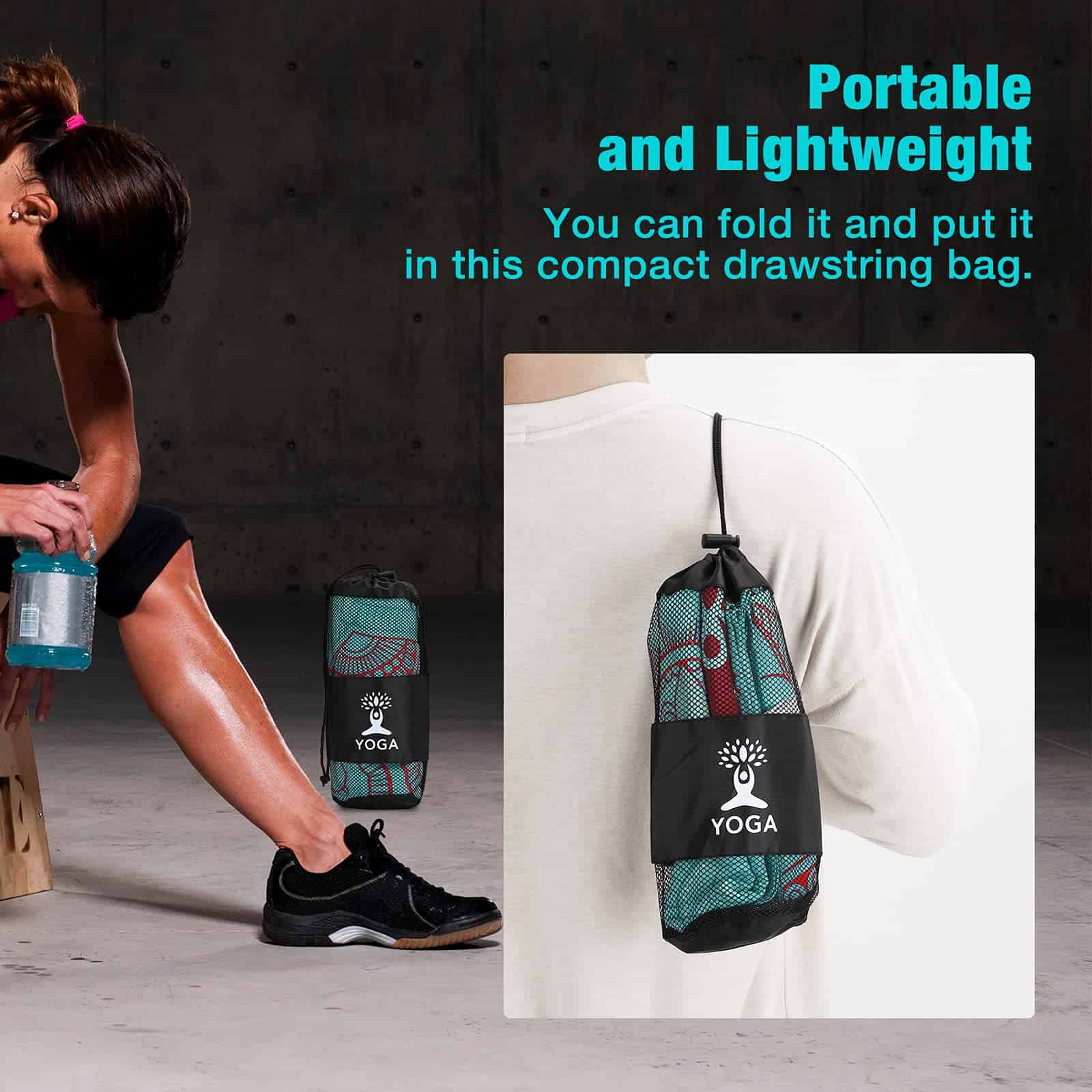 Toalla de Yoga MoKo, Antideslizante para Colchoneta de Yoga - Imagen 7