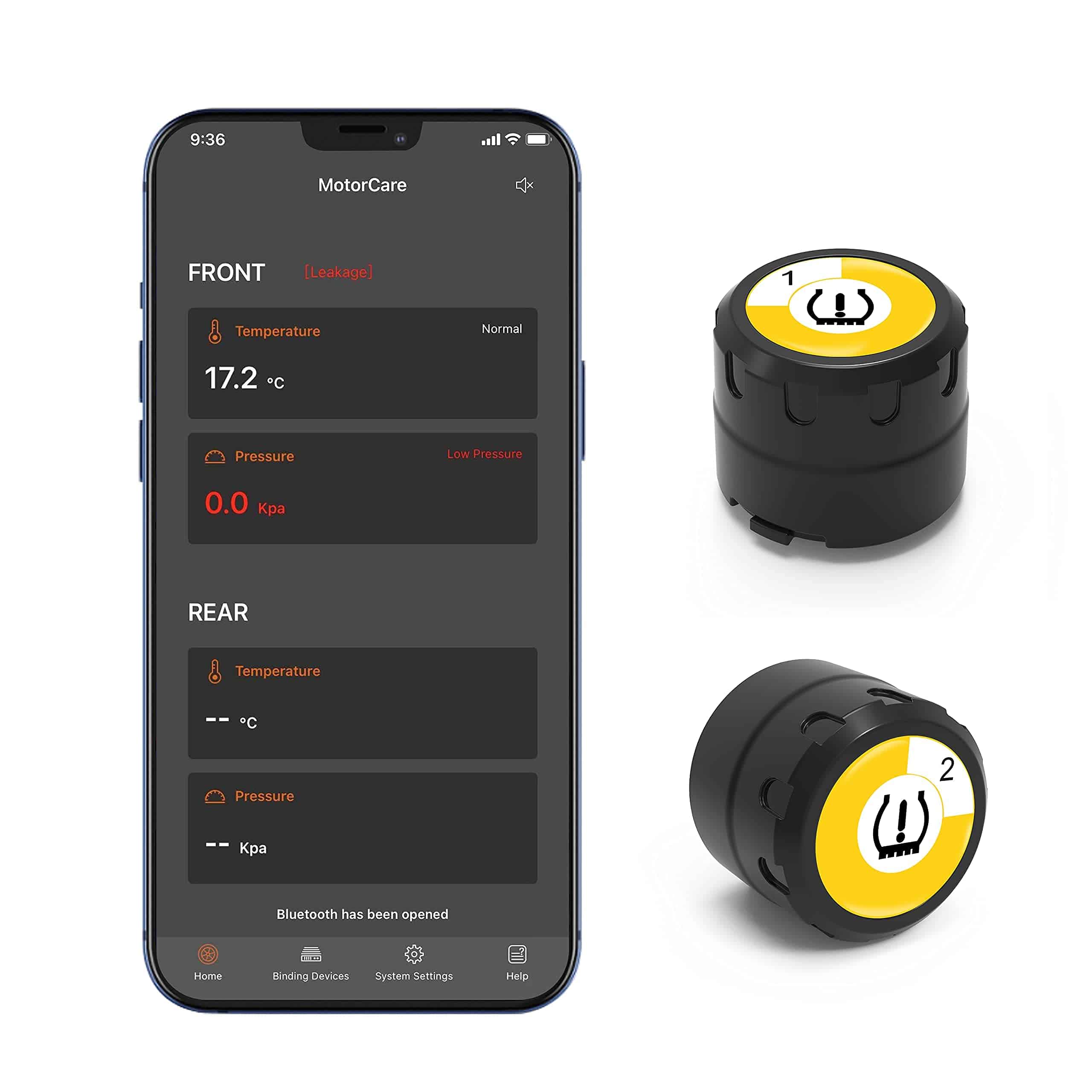 Sistema de Monitoreo de Presión de Neumáticos Bluetooth