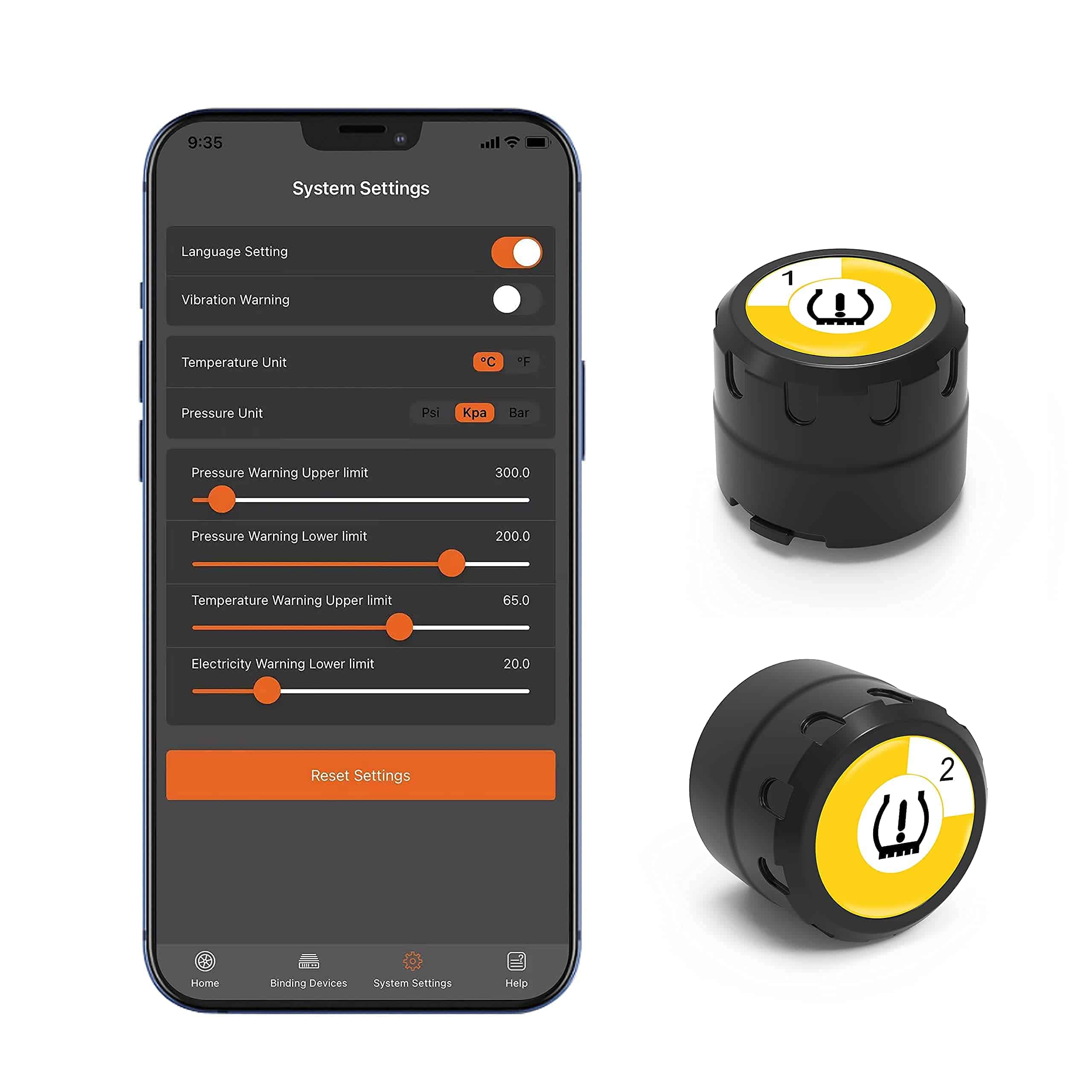 Sistema de Monitoreo de Presión de Neumáticos Bluetooth - Imagen 3