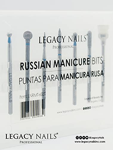 Legacy Nails Professional RUSSIAN MANICURE BITS SET 7 - Imagen 4