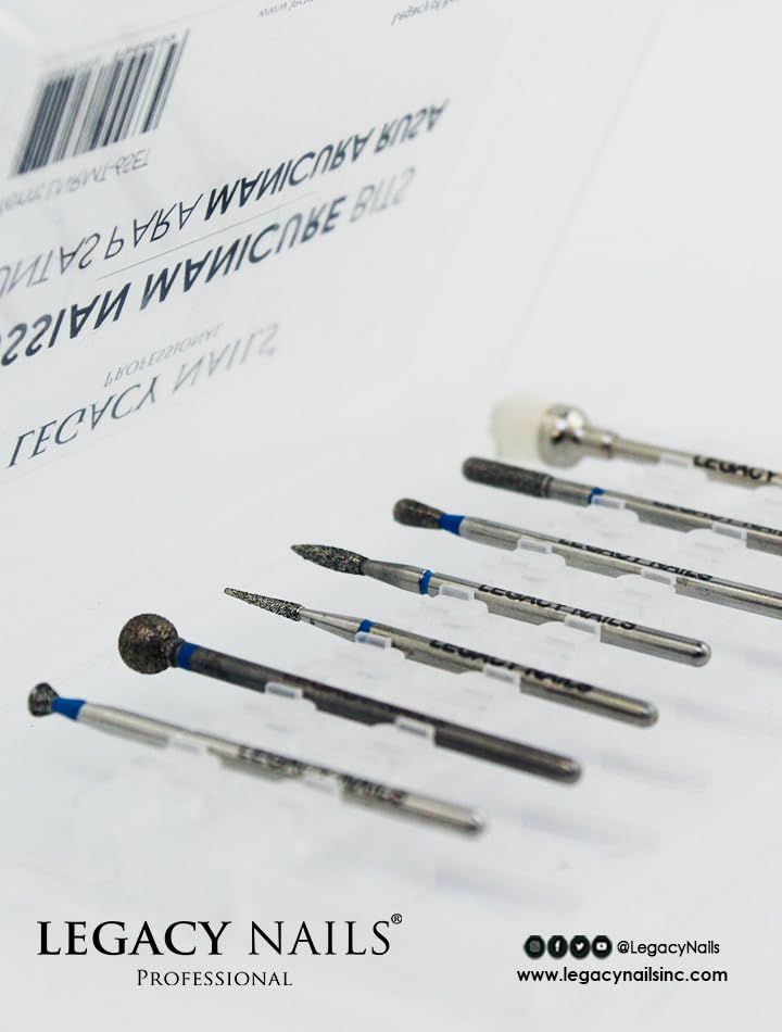 Legacy Nails Professional RUSSIAN MANICURE BITS SET 7 - Imagen 5