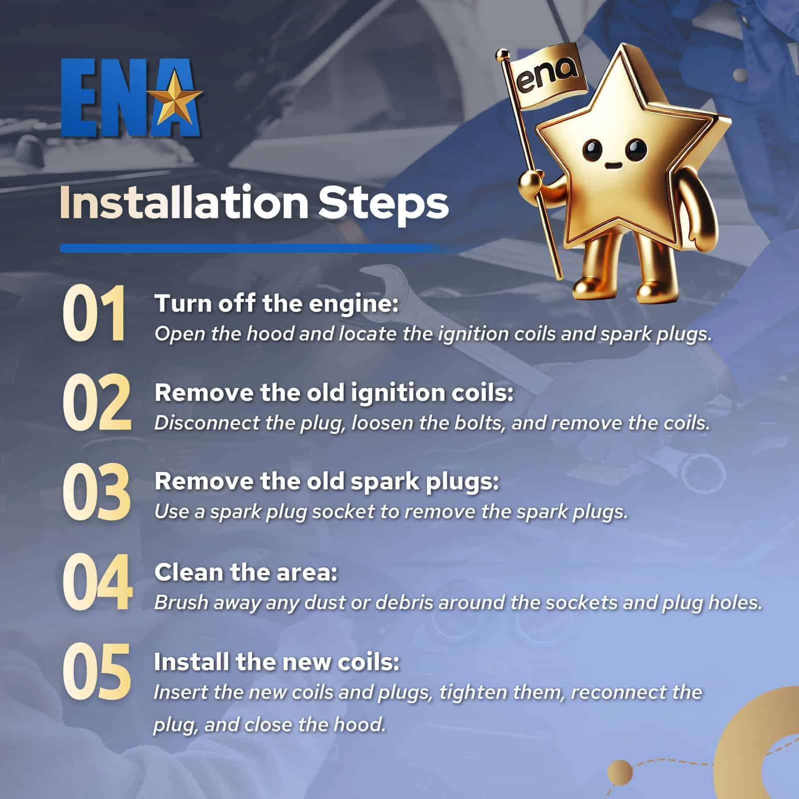 Conjunto de 6 UF624 Bobina de Encendido y 93175 Bujía de - Imagen 9