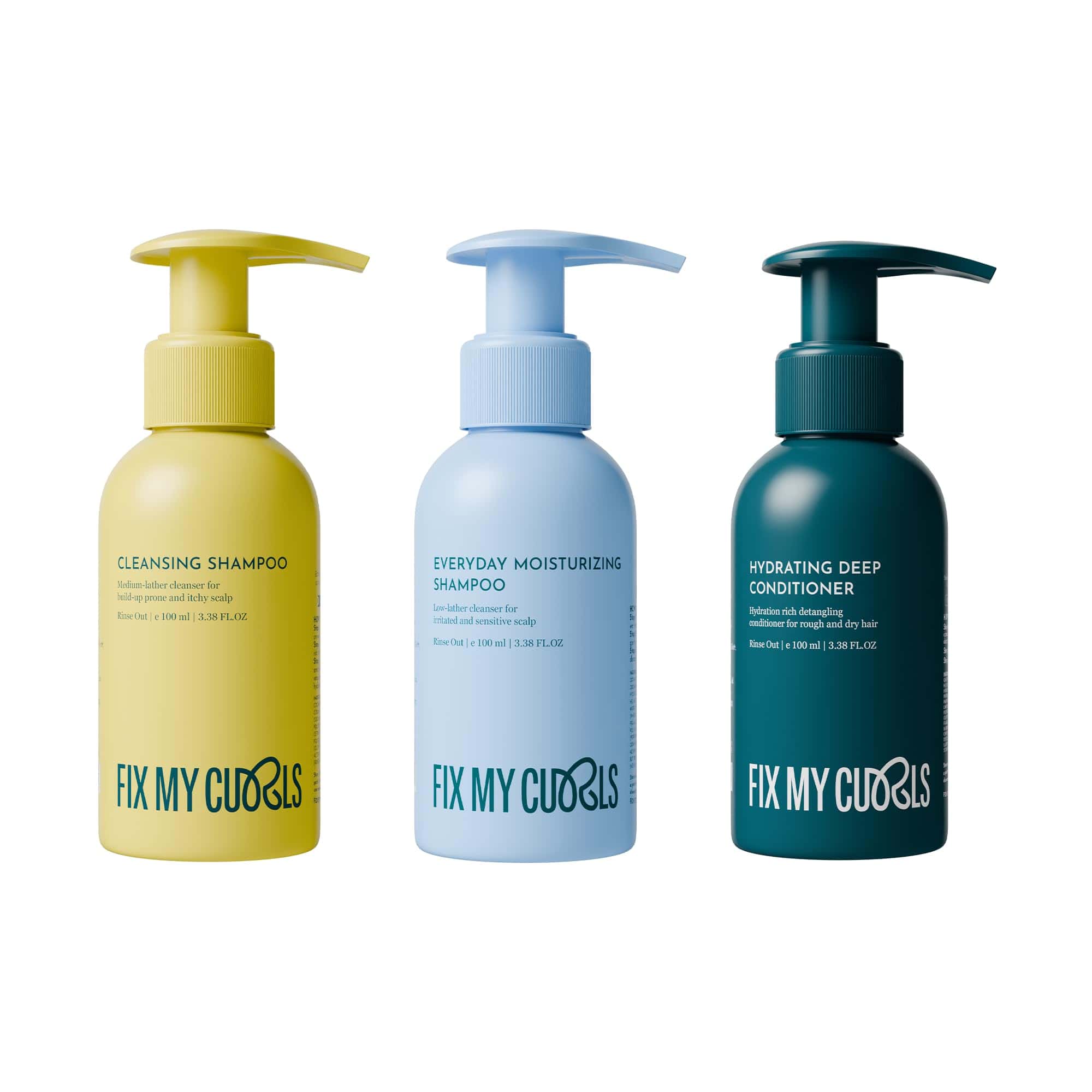 Trio de Limpieza y Hidratación Fix My Curls | Champú