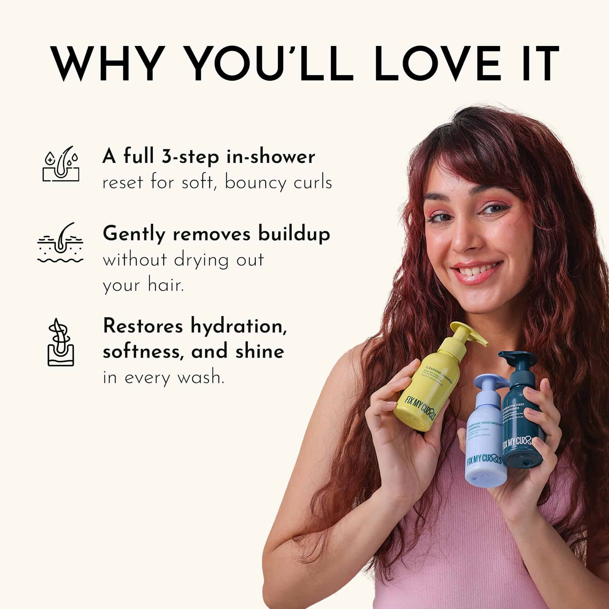 Trio de Limpieza y Hidratación Fix My Curls | Champú - Imagen 4