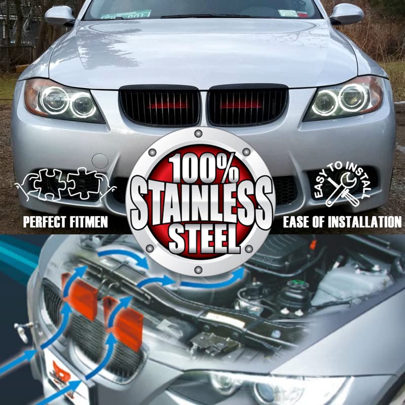 BILLFARO 2Pcs Red Dynamic Cold Air Intake Scoop, Kit de - Imagen 5