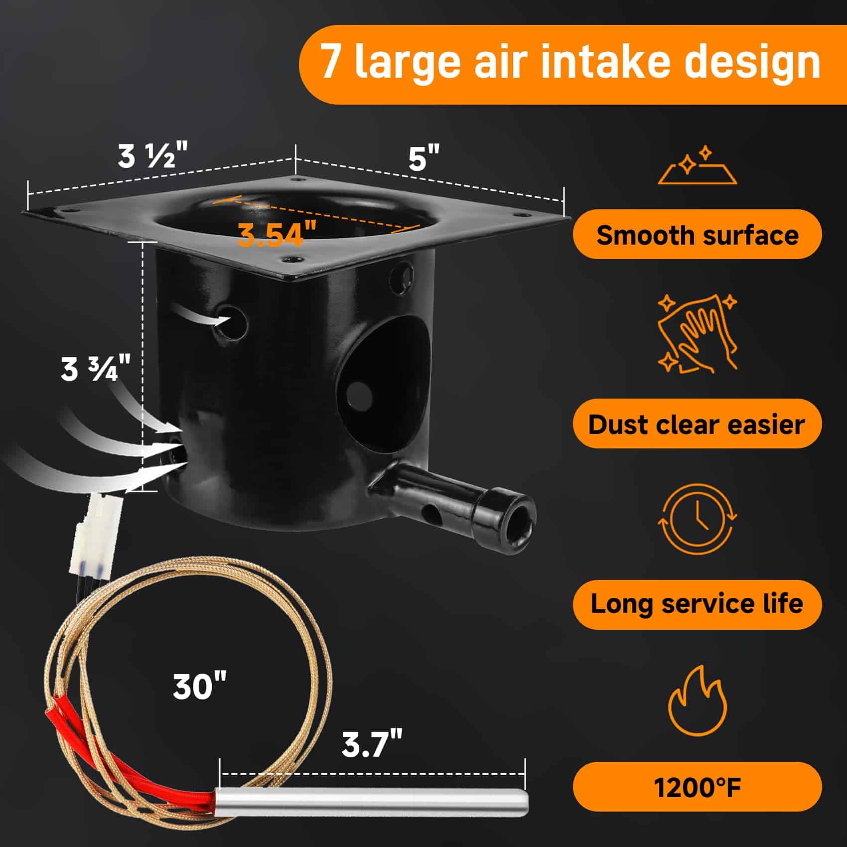 Motor del sinfín, Kit de ventilador de inducción para - Imagen 4