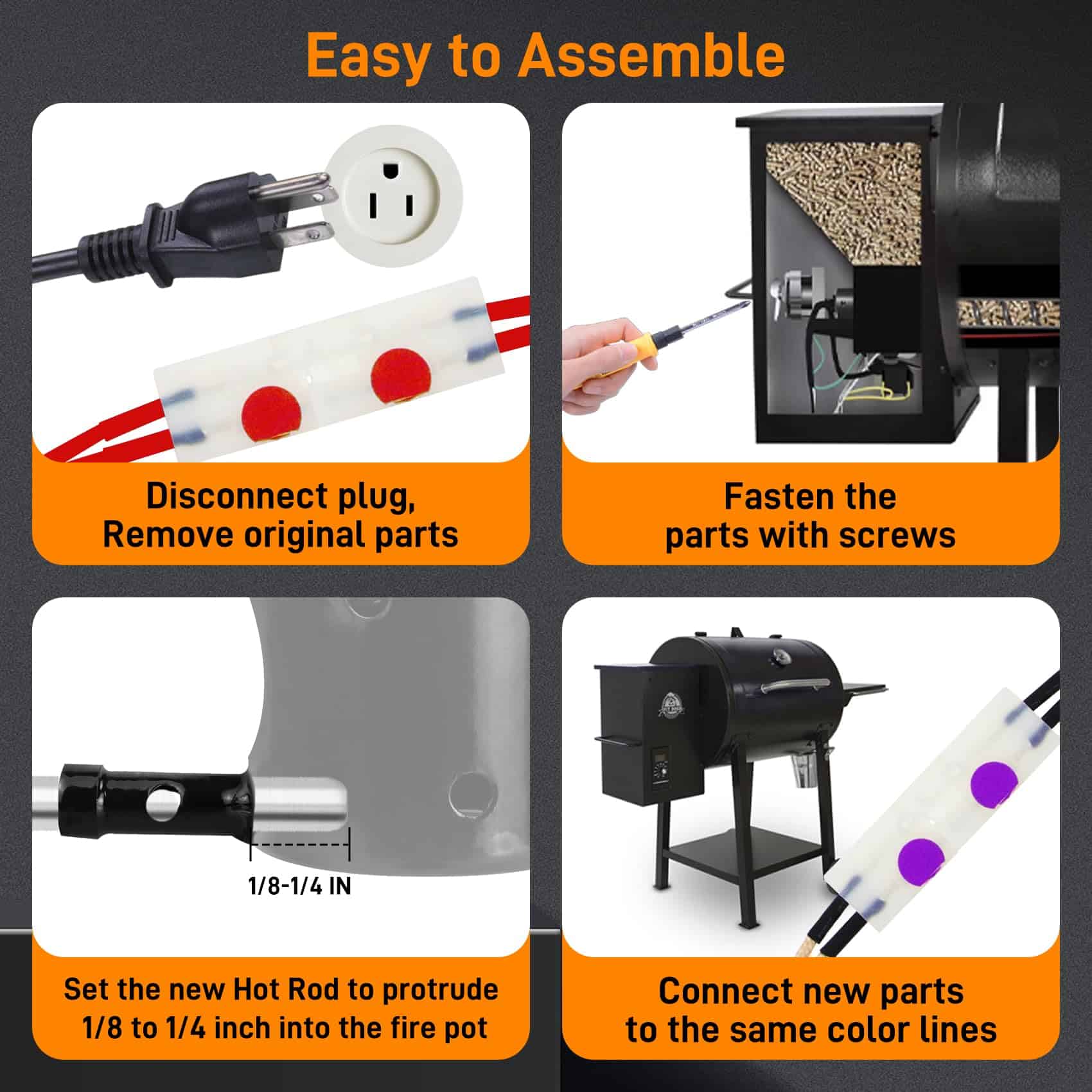 Motor del sinfín, Kit de ventilador de inducción para - Imagen 5