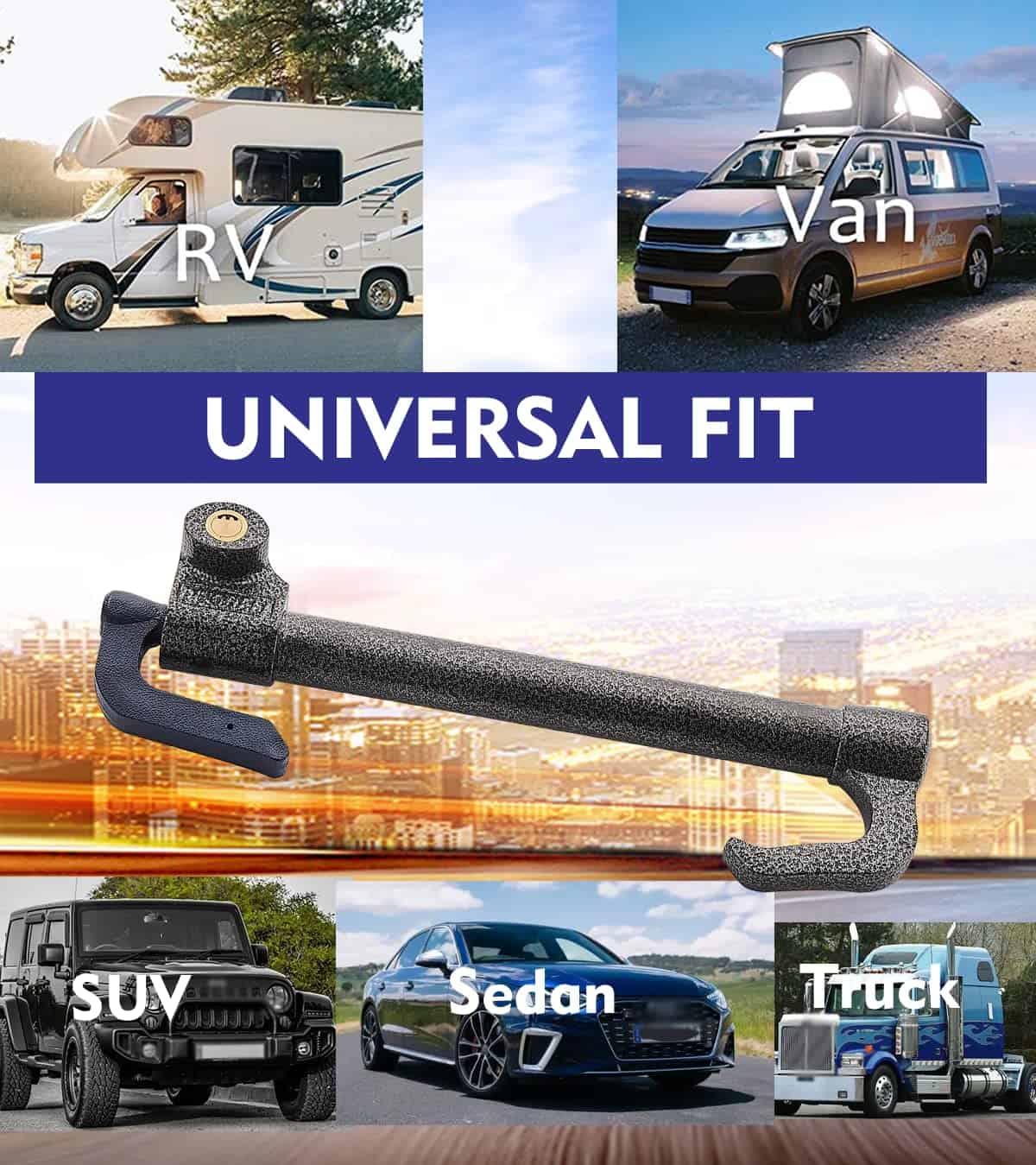 Bloqueo de Volante Dispositivo Antirrobo para Auto, Bloqueo - Imagen 7