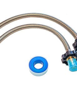 Conjunto de dos Pigtails de Propano Trenzado de Acero
