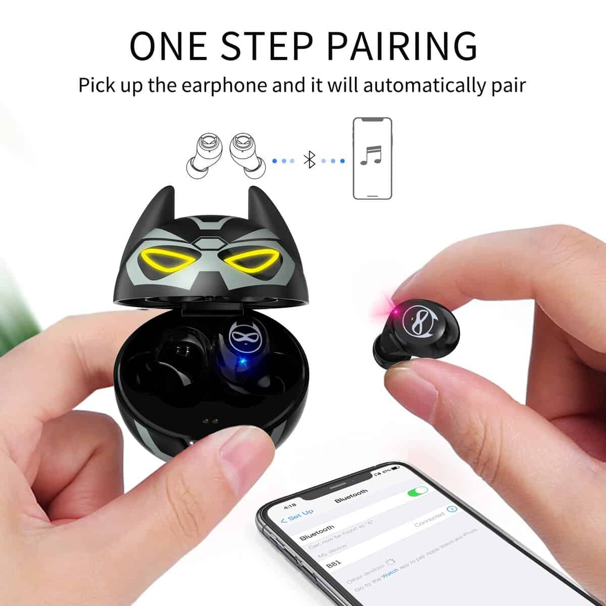 AMAFACE Audífonos para Niños Diseño Lindo Inalámbricos para - Imagen 5