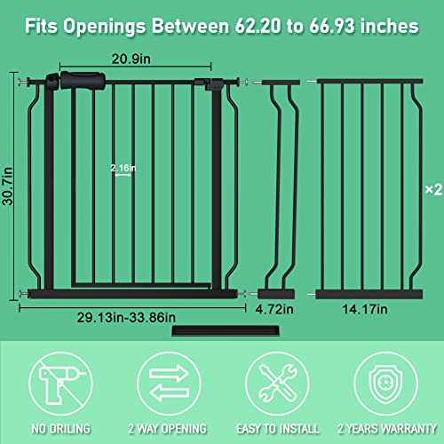 ALLAIBB Barrera de Seguridad para Bebés con Cierre - Imagen 6