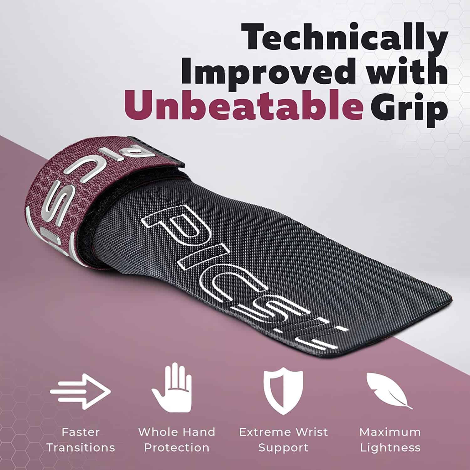 PICSIL Golden Eagle Hand Grips, Guantes de -Púrpura - Imagen 5