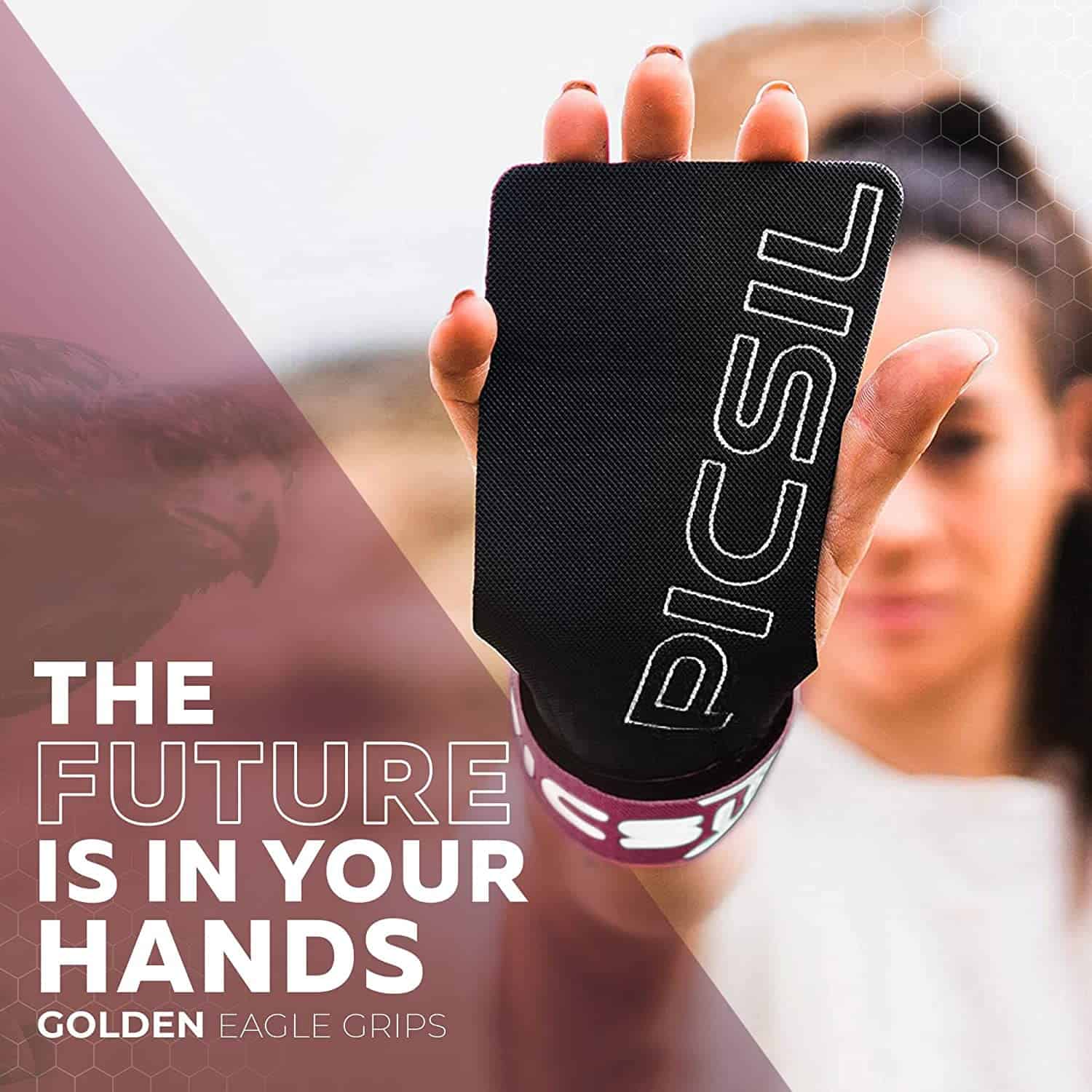 PICSIL Golden Eagle Hand Grips, Guantes de -Púrpura - Imagen 8