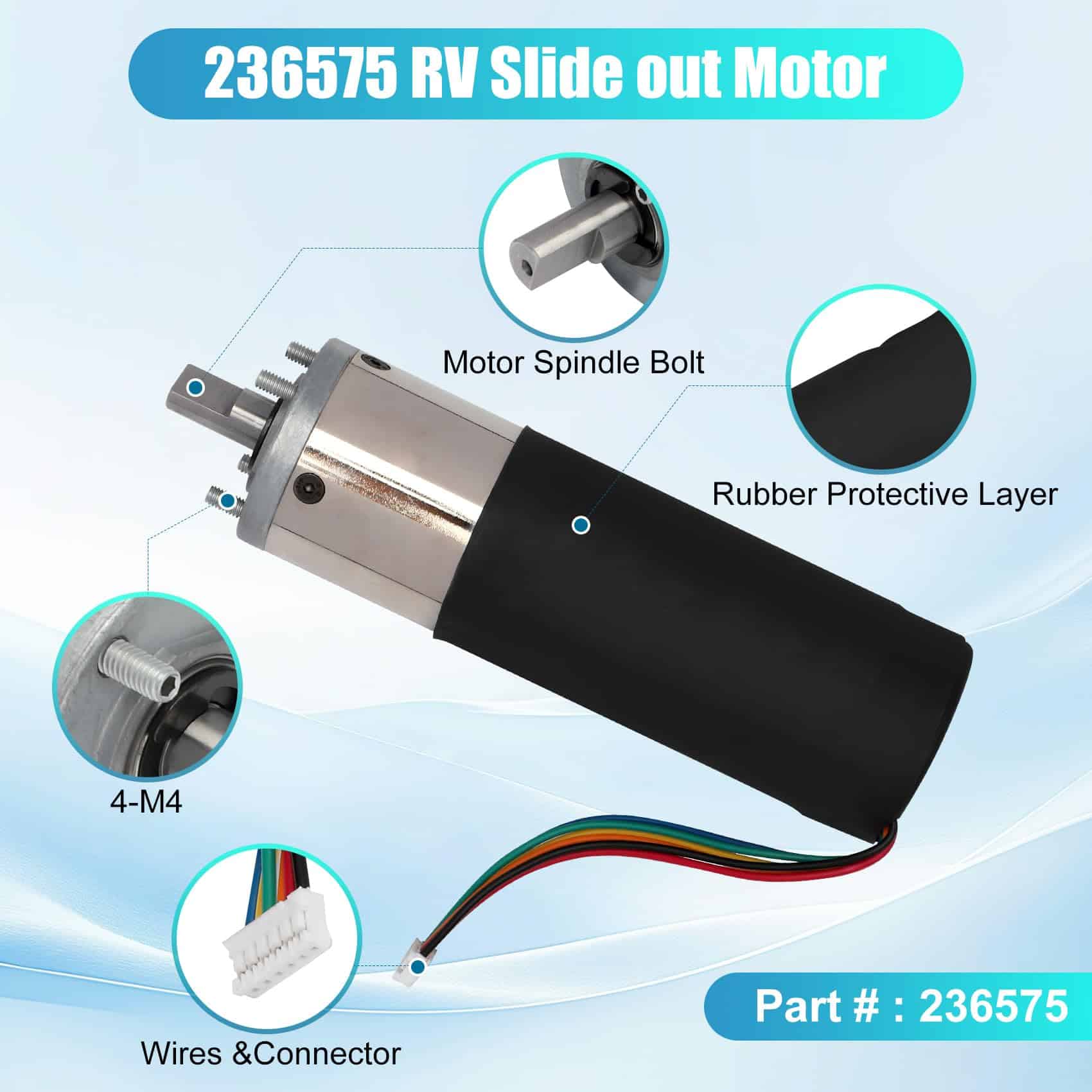 236575 Motor de deslizamiento en la pared RV, Motor de - Imagen 3
