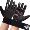 Guantes de levantamiento de pesas RDX con -Rosa