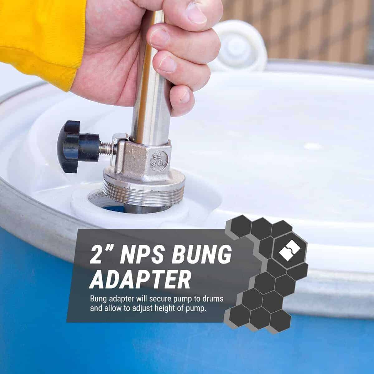 Bomba de Tambor de Acción Rotativa Manual - Acero - Imagen 6