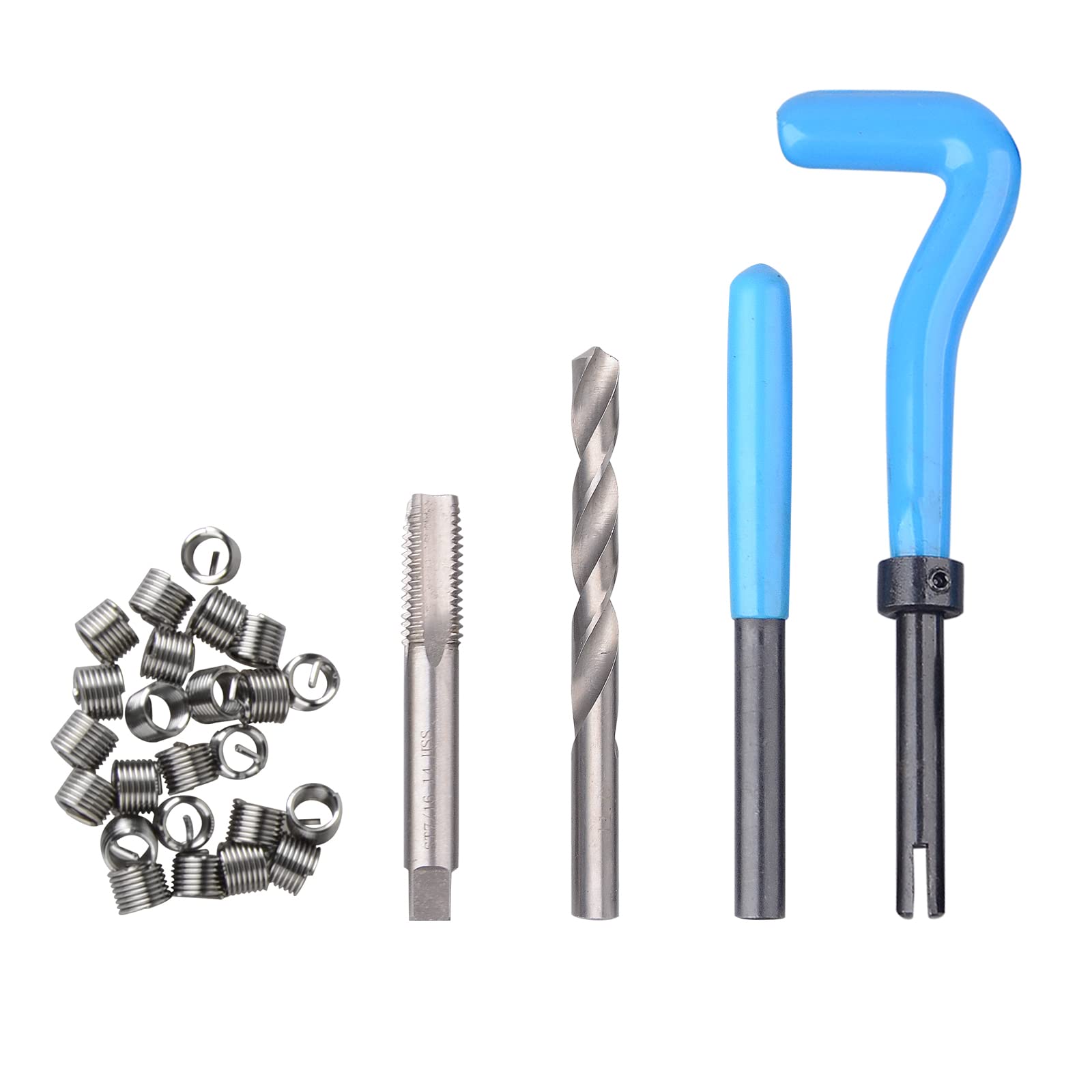 Juego de Reparación de Roscas SAE de 131 Piezas DAYUAN, Kit - Imagen 8