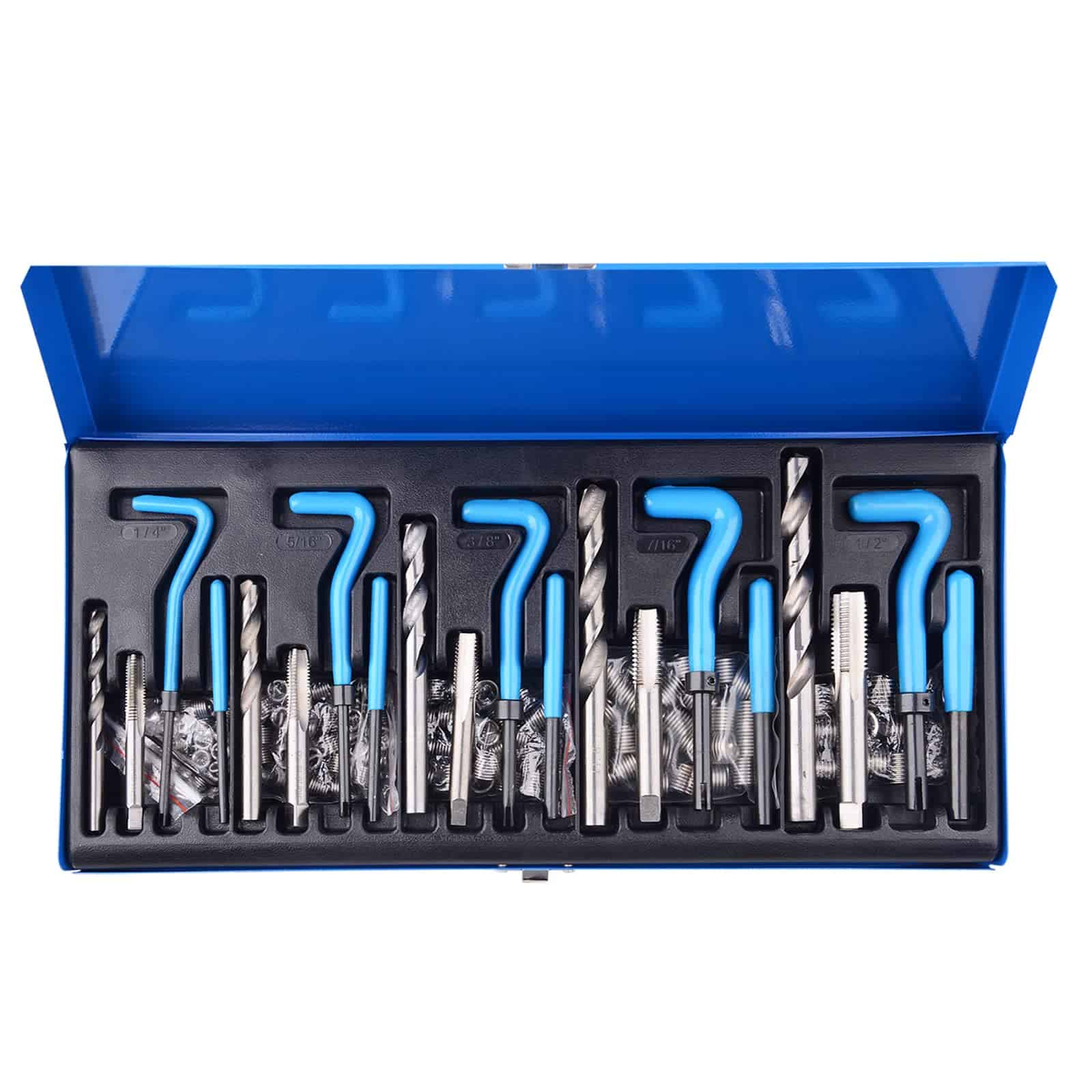 Juego de Reparación de Roscas SAE de 131 Piezas DAYUAN, Kit - Imagen 4