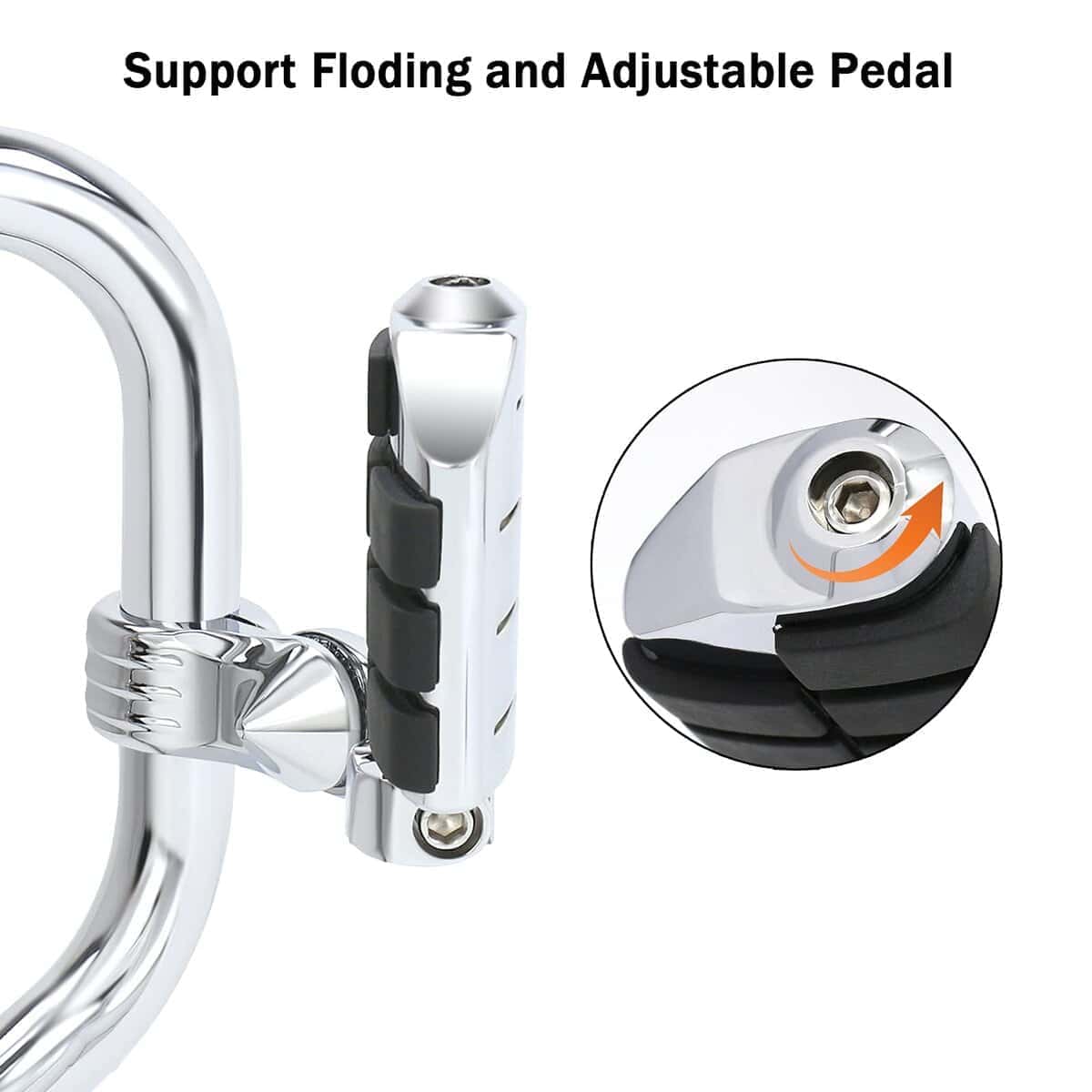 Juego de soportes de reposapiés de carretera largos y - Imagen 4