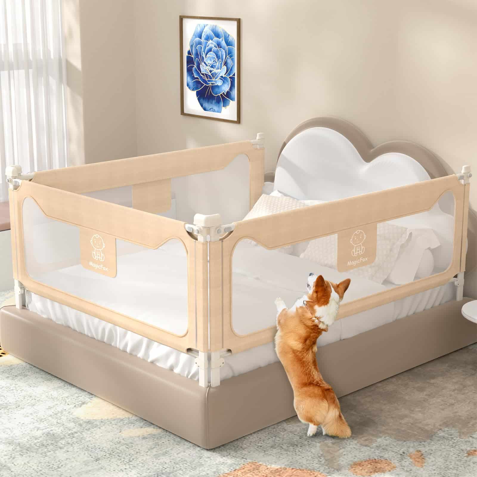 Barandillas de cama MagicFox para niños pequeños, Extra