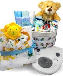 Canasta de regalo para bebé niño Joyful Arrival Deluxe |