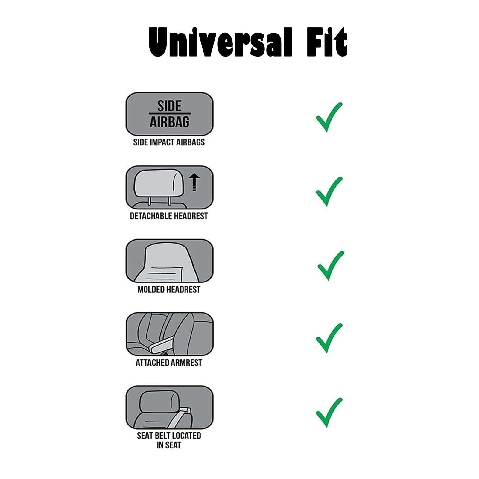 Fundas de Asiento de Piel de Oveja Genuina para Coches SUV - Imagen 8