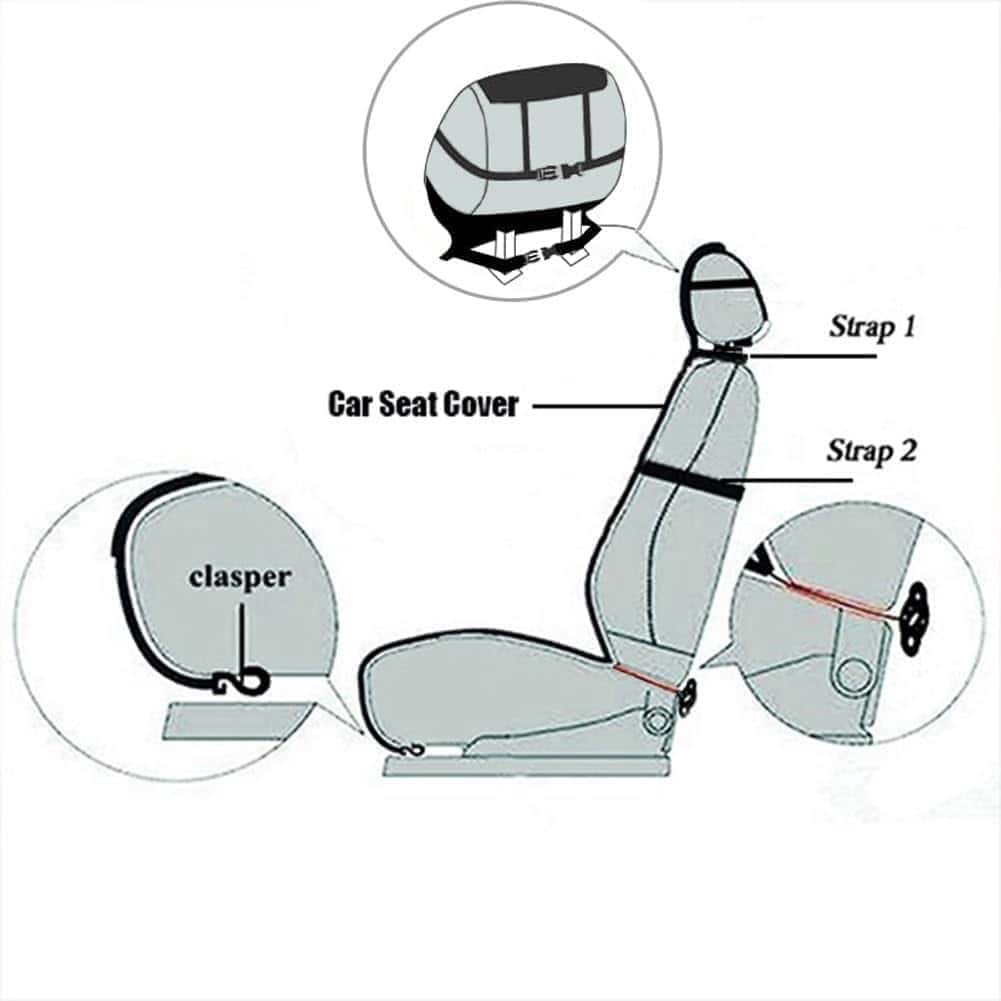 Fundas de Asiento de Piel de Oveja Genuina para Coches SUV - Imagen 7