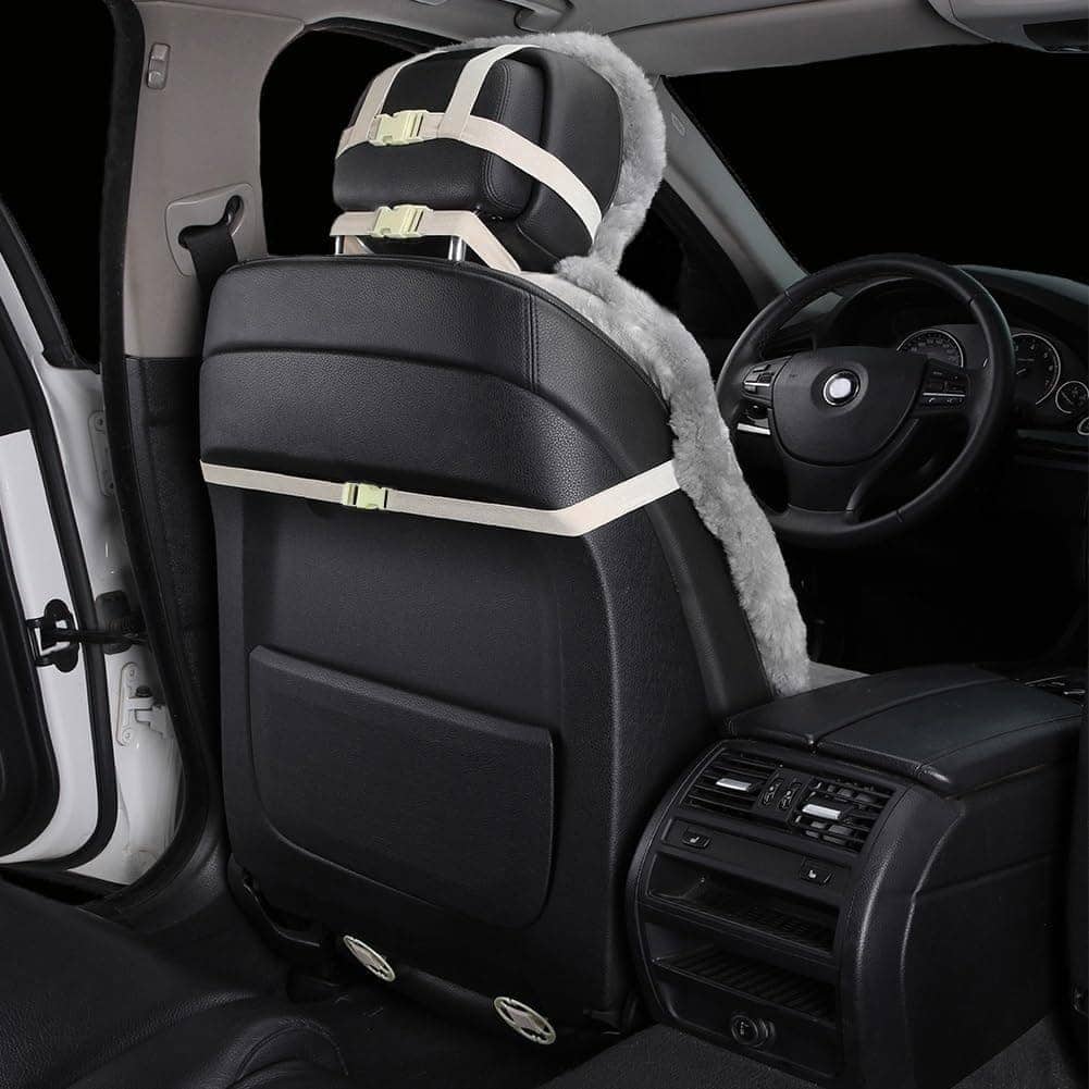 Fundas de asiento de piel auténtica de oveja real para - Imagen 3