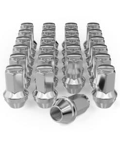 24PCS 13/16" Hex M14x2.0 Acorn Seat Lug Nuts cromados de