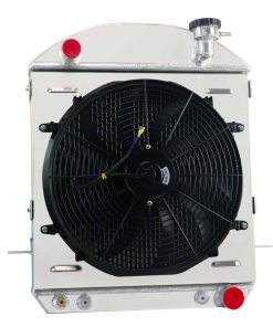 Radiador de Aluminio de 4 Hileras + Ventilador de