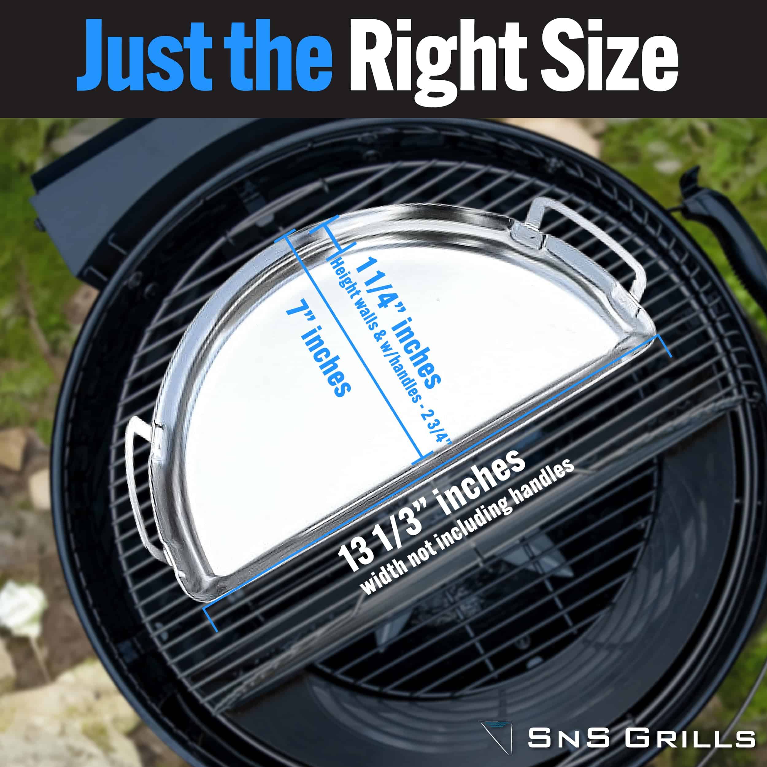 Bandeja de goteo SnS Grills Slow �N Sear Mini - Accesorio - Imagen 3