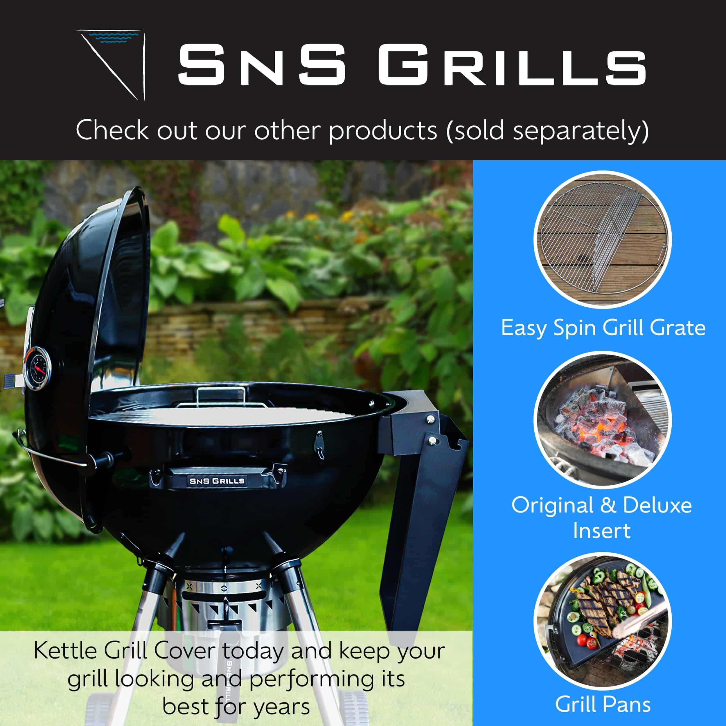 Bandeja de goteo SnS Grills Slow �N Sear Mini - Accesorio - Imagen 8