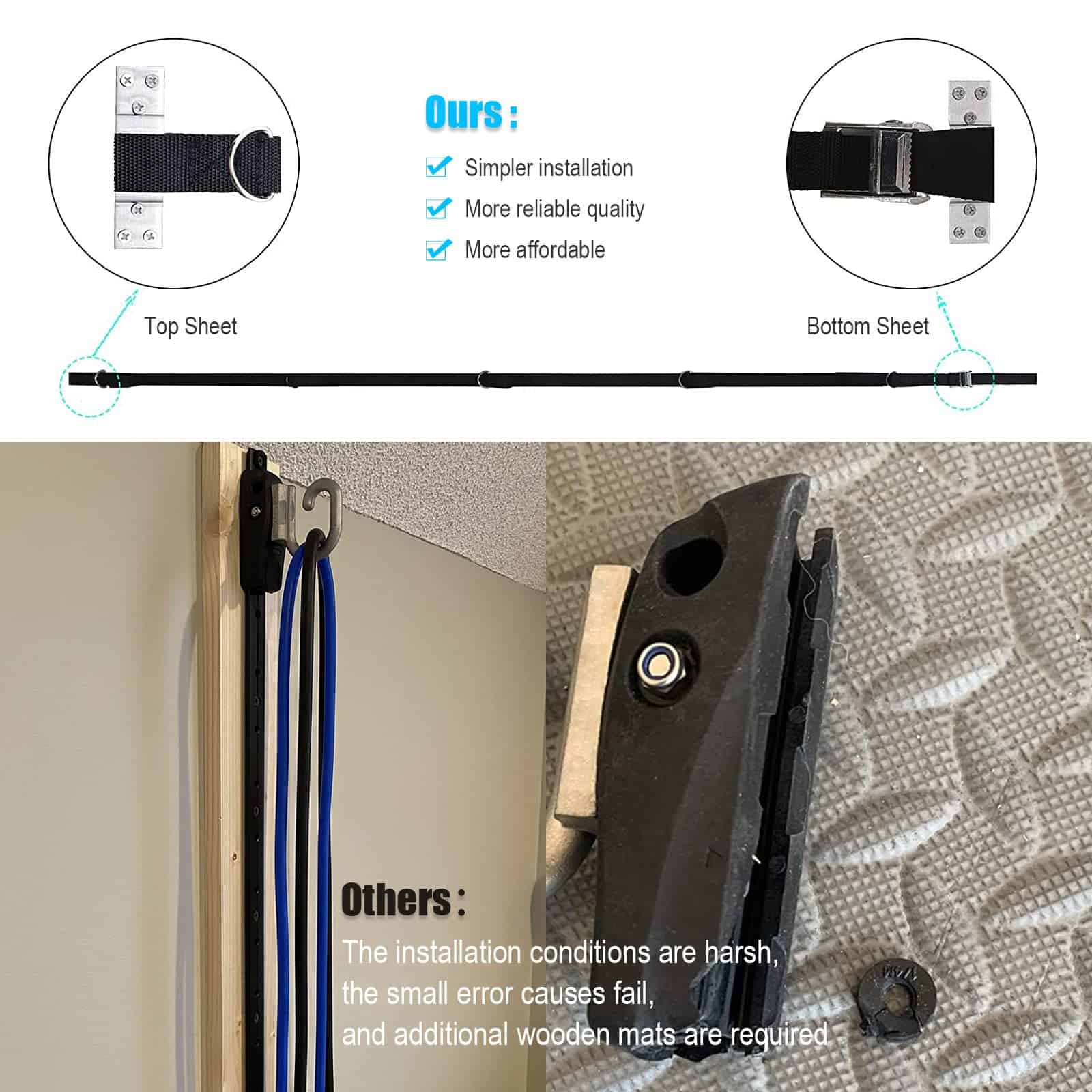 Brebebe Correa de Anclaje Multi Punto para Bandas de - Imagen 6