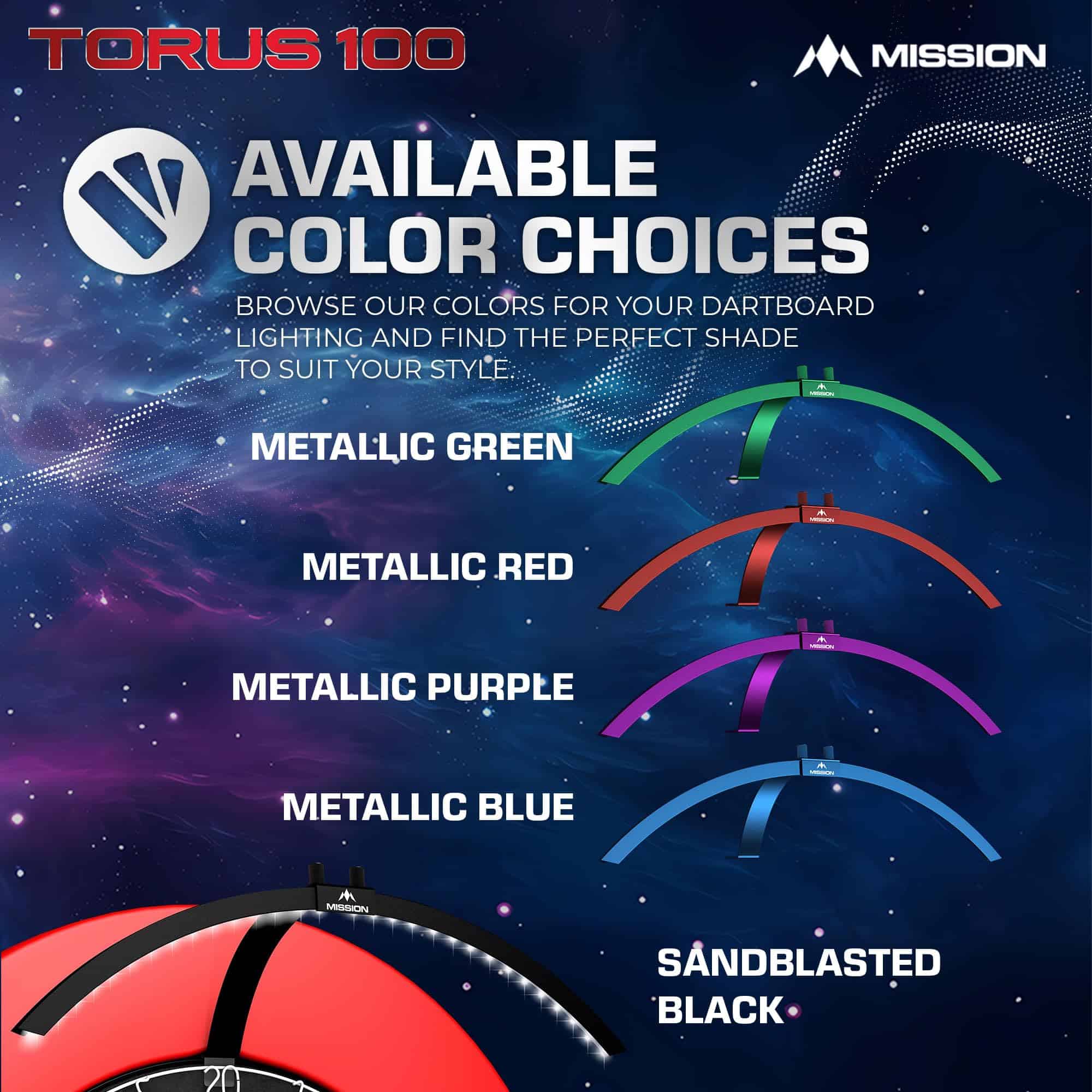 Mission Darts TOR100 Torus 100 | Tablero -Negro - Imagen 4