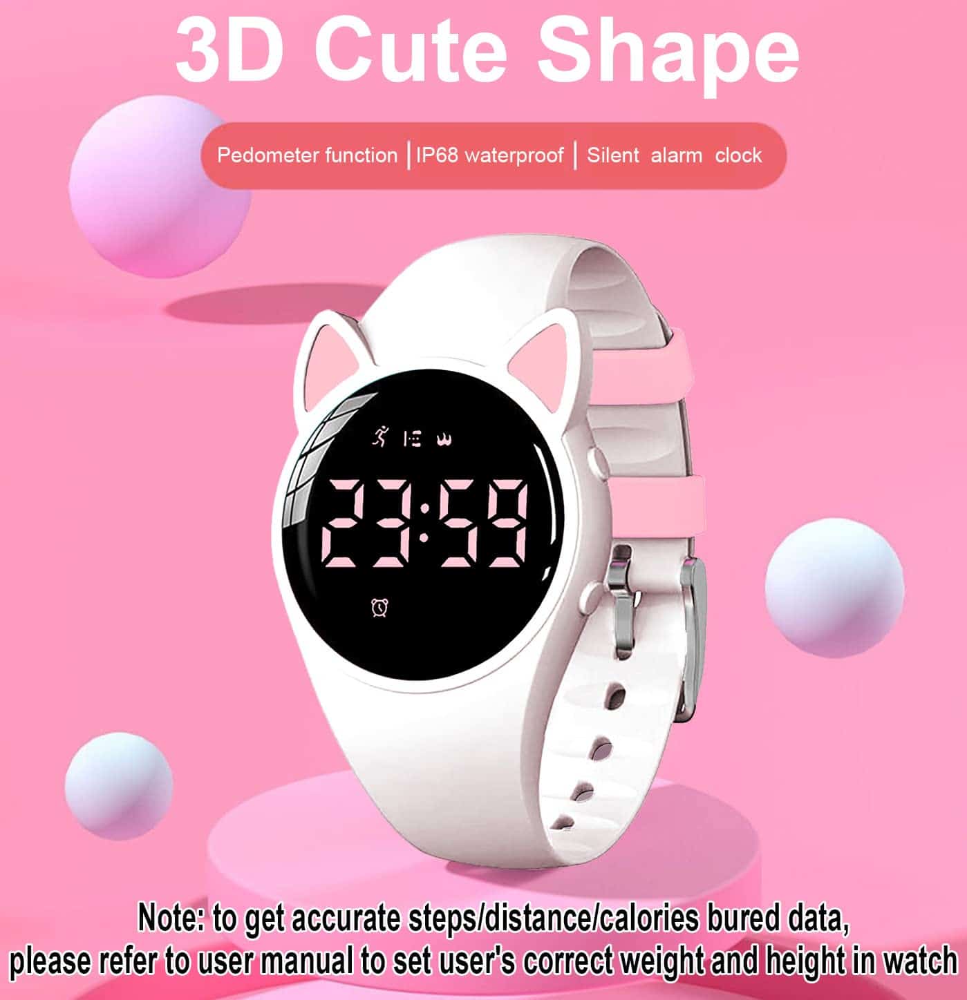 Reloj Fitness Rastreador de Actividad para Niños HUYVMAY, - Imagen 3