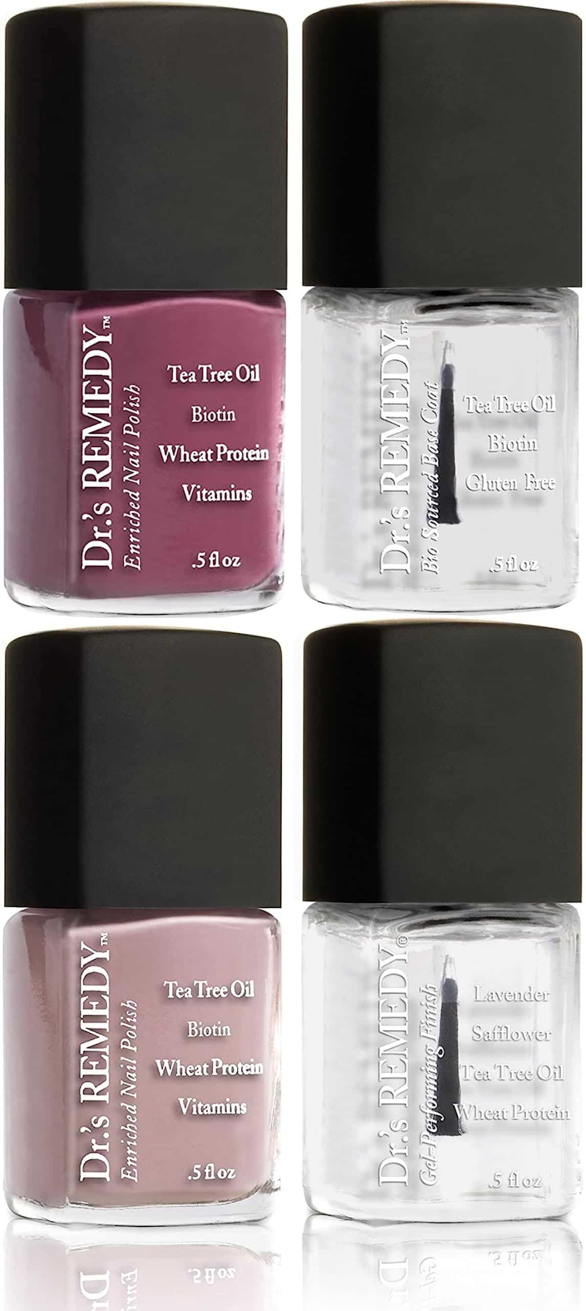 Set de 4 esmaltes de uñas enriquecidos Dr.'s Remedy,