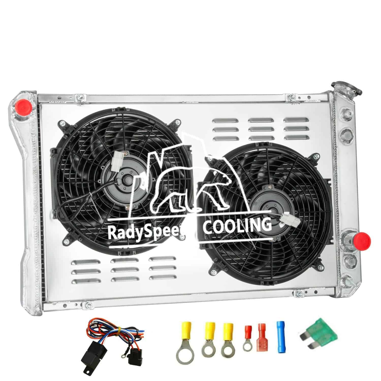 Radiador RadySpeed de 3 Filas + Cubierta + Ventilador para